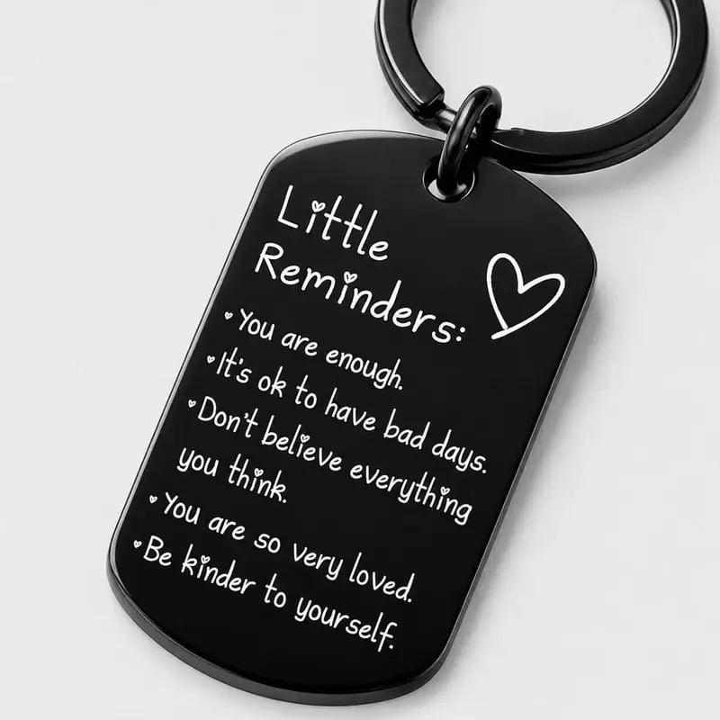 A Tiny Keychain With A Powerful Message 🎁