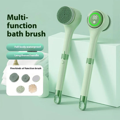 Rechargeable Motorized Electric Shower Back Scrubber - Green
