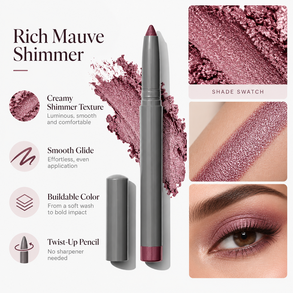 Lazy Fine Shimmer Eyeshadow Stick Brightening Contour Highlighter