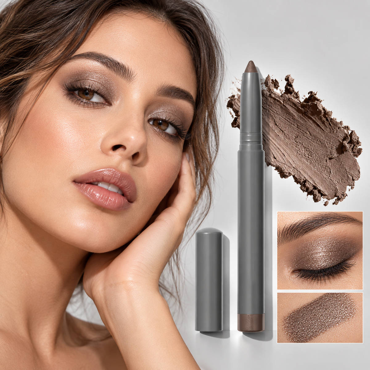 Lazy Fine Shimmer Eyeshadow Stick Brightening Contour Highlighter