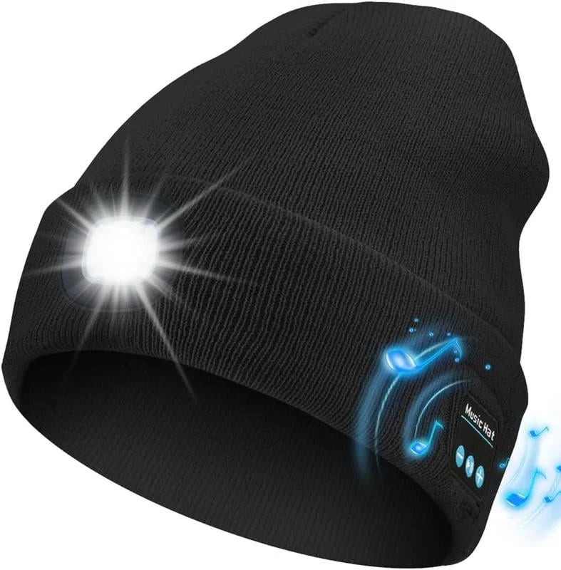 🔥Christmas Sale🎁🎄LED Bluetooth Beanie
