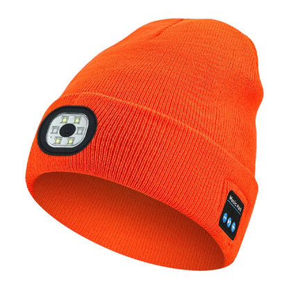 🔥Christmas Sale🎁🎄LED Bluetooth Beanie