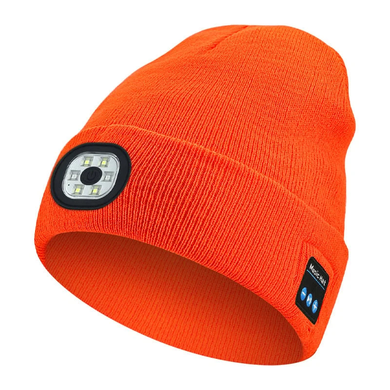 🔥Christmas Sale🎁🎄LED Bluetooth Beanie