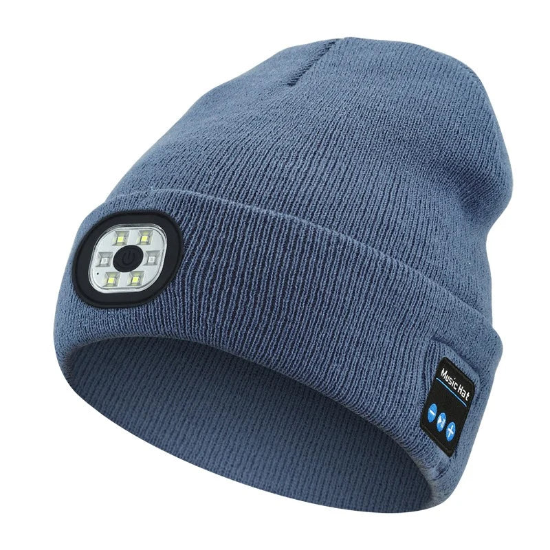 🔥Christmas Sale🎁🎄LED Bluetooth Beanie