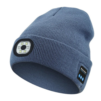🔥Christmas Sale🎁🎄LED Bluetooth Beanie