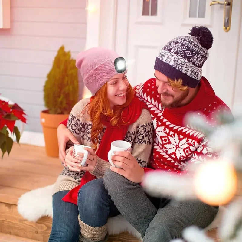 🔥Christmas Sale🎁🎄LED Bluetooth Beanie
