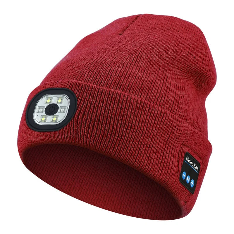 🔥Christmas Sale🎁🎄LED Bluetooth Beanie