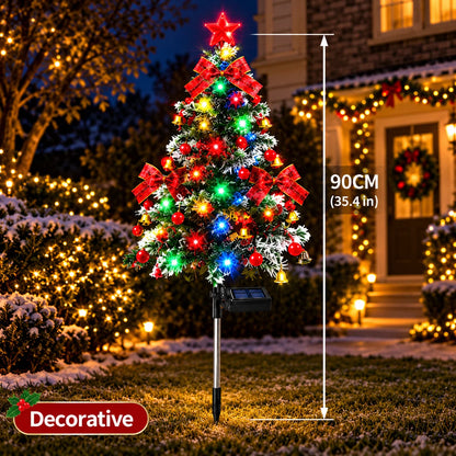 🎄 Solar Christmas Tree Lights –  DIY Outdoor Holiday Decor
