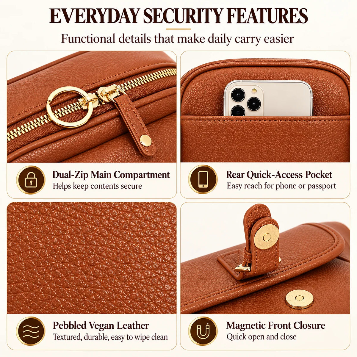 🎒 49% OFF NOW! 🧳 Anti-Theft Messenger Bag – Built-In Wallet & Multi-Pocket Design