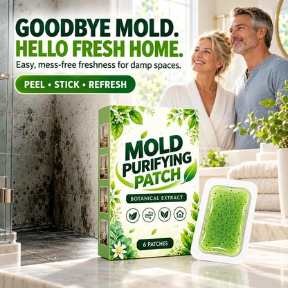 🧪49% OFF NOW! 6Pcs Mold Purifying Patches – Botanical Mildew Removal Pads, Long Lasting Mold Inhibitor for Bathroom, Kitchen, Wall Corners & Damp Hidden Spots