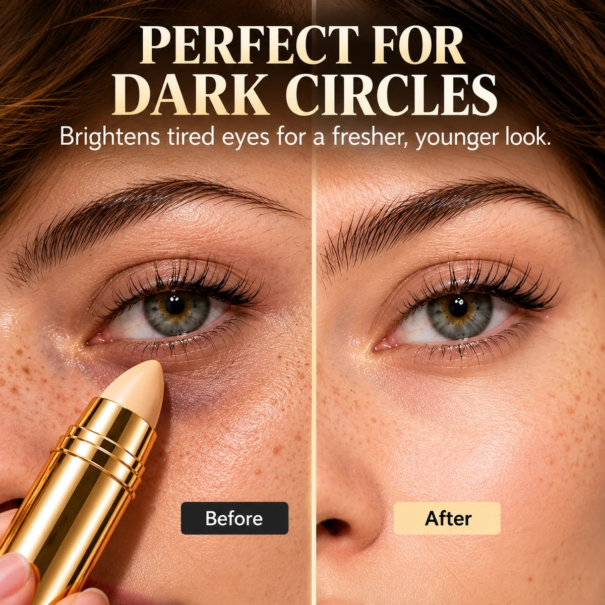 Hide Dark Circles Instantly! Creamy Concealer & Contour Stick