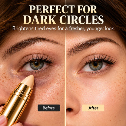 Hide Dark Circles Instantly! Creamy Concealer & Contour Stick