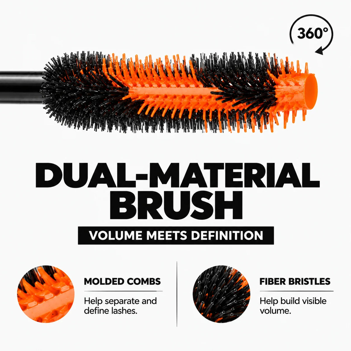 Dual-Material Double Take Brush Showstopper Mascara