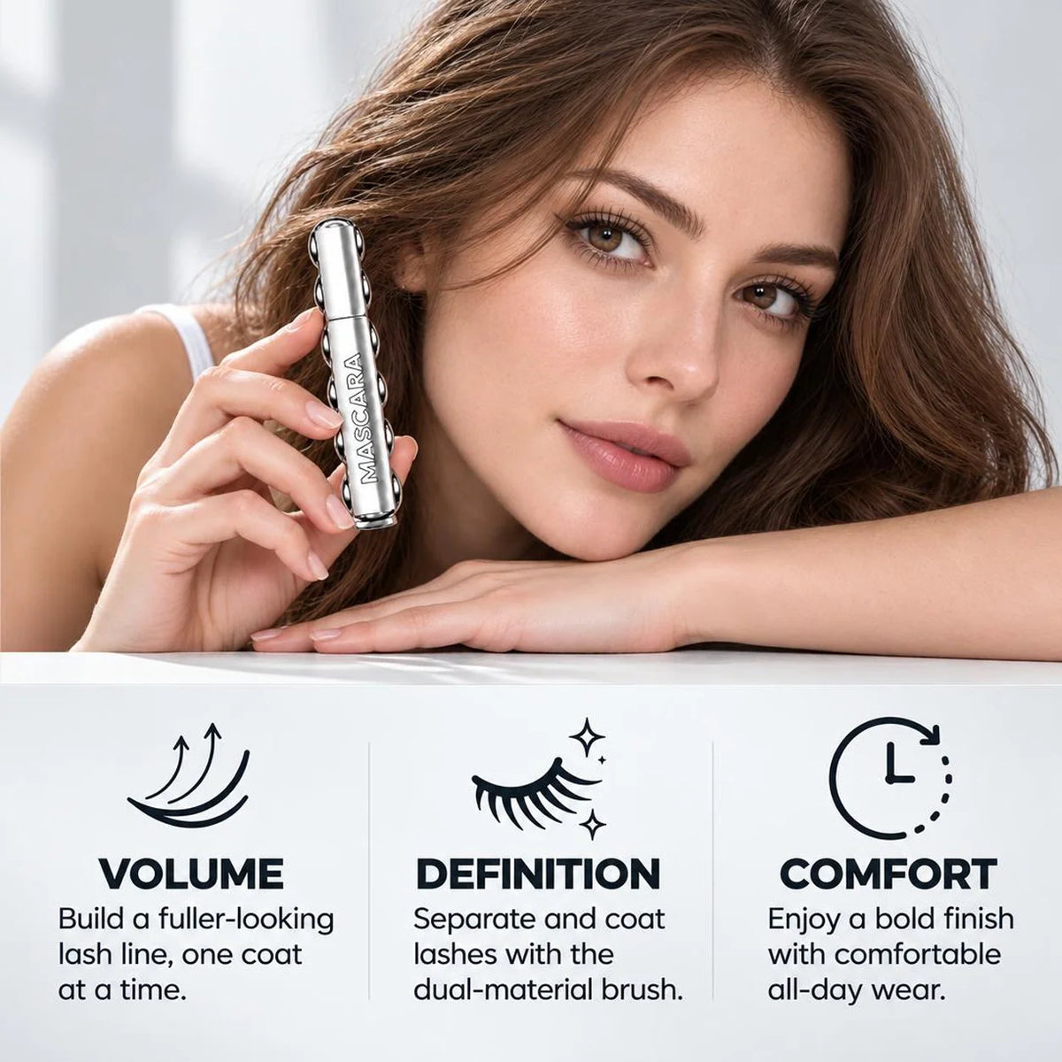 Dual-Material Double Take Brush Showstopper Mascara