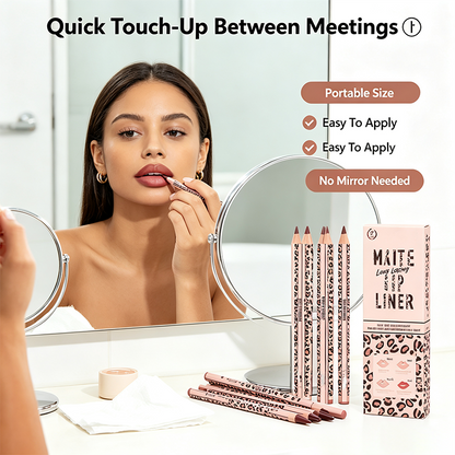Full 12‑Color Lip Liner Set – Matte High Pigment, Long‑Lasting Non‑Fading 💋