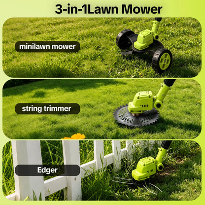 🌿40% OFF TODAY⚡ 3-in-1 Cordless Grass Trimmer（Free shipping）