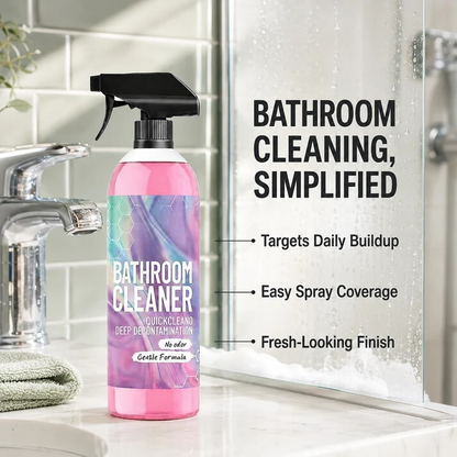 🌟🌟 Bathroom Cleaner: Sparkle in Seconds, No Harsh Fumes