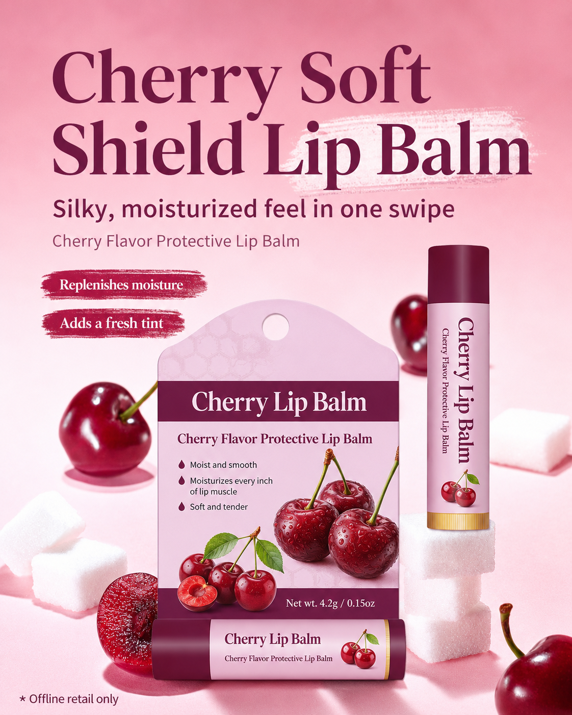 Bees 100% Natural Moisturizing Lip Balm