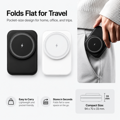 3-in-1 Foldable Magnetic Wireless Charger