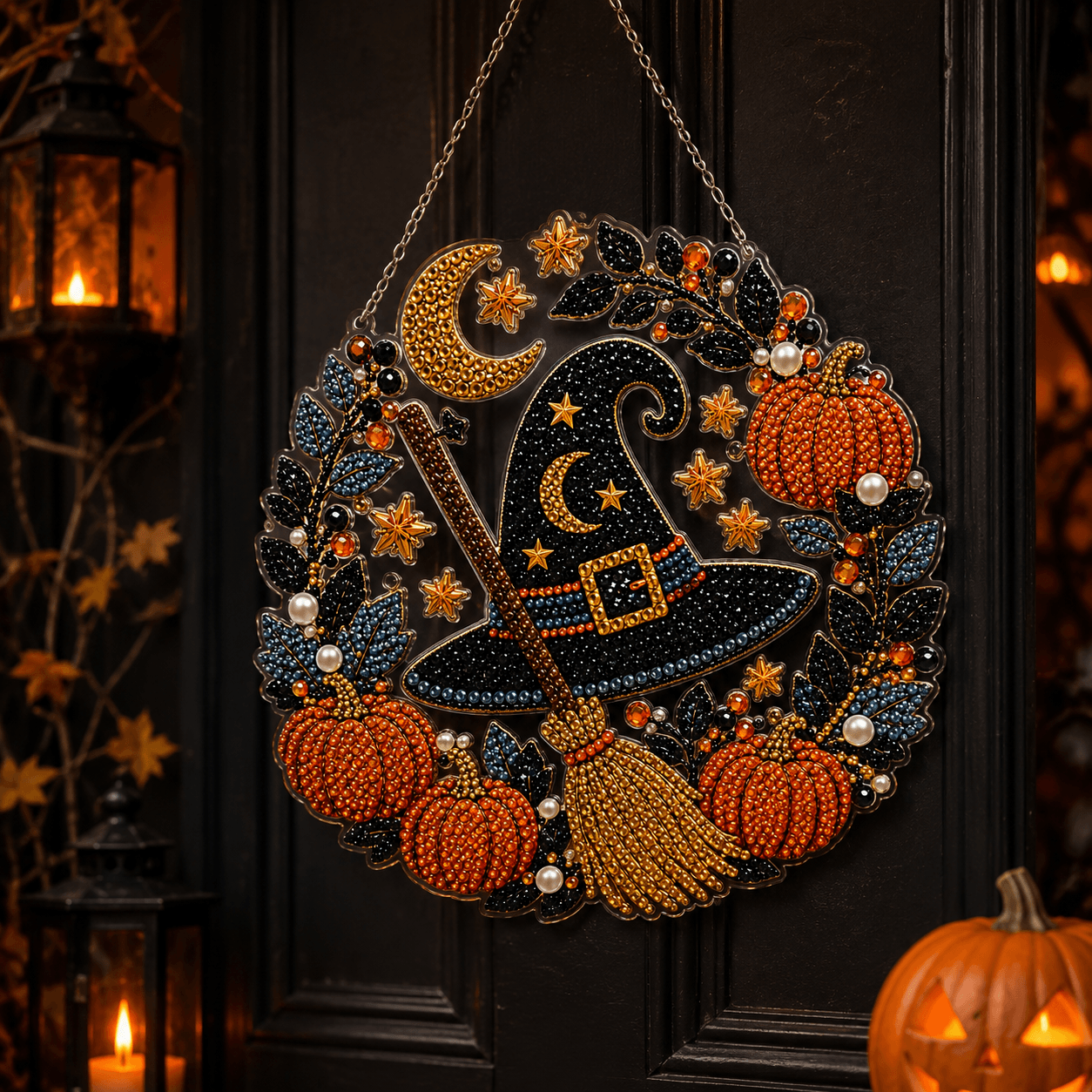🔥 Last Day 49% OFF – 👻✨ DIY Spooky Hanging Ornament Kit | Cute Handmade Decor for Holidays, Parties & Home Displays