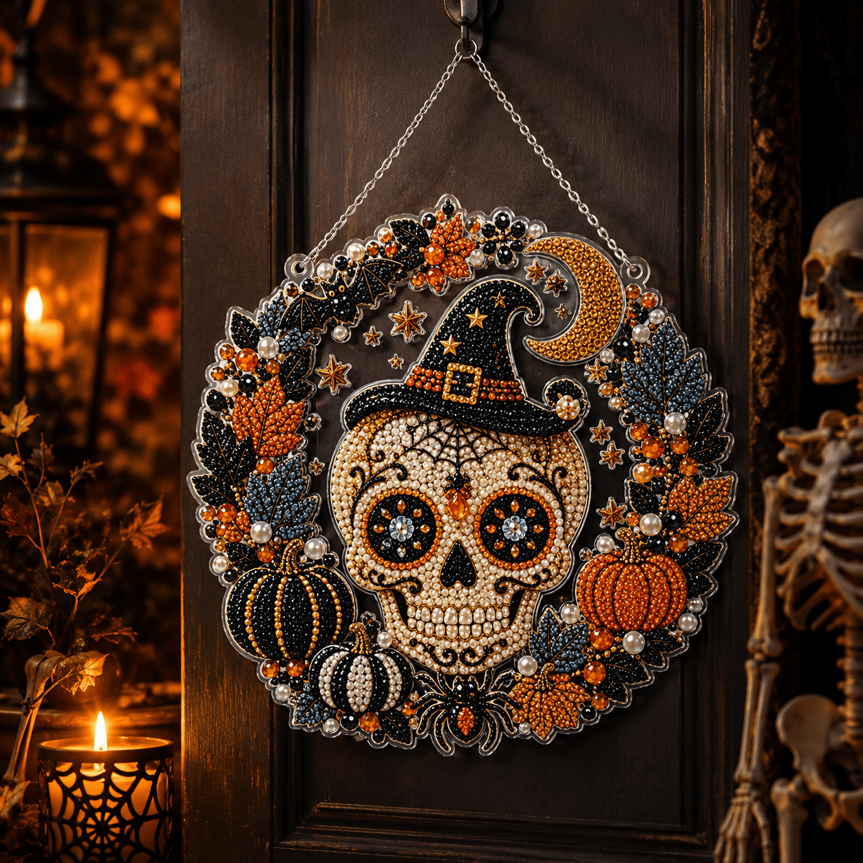 🔥 Last Day 49% OFF – 👻✨ DIY Spooky Hanging Ornament Kit | Cute Handmade Decor for Holidays, Parties & Home Displays