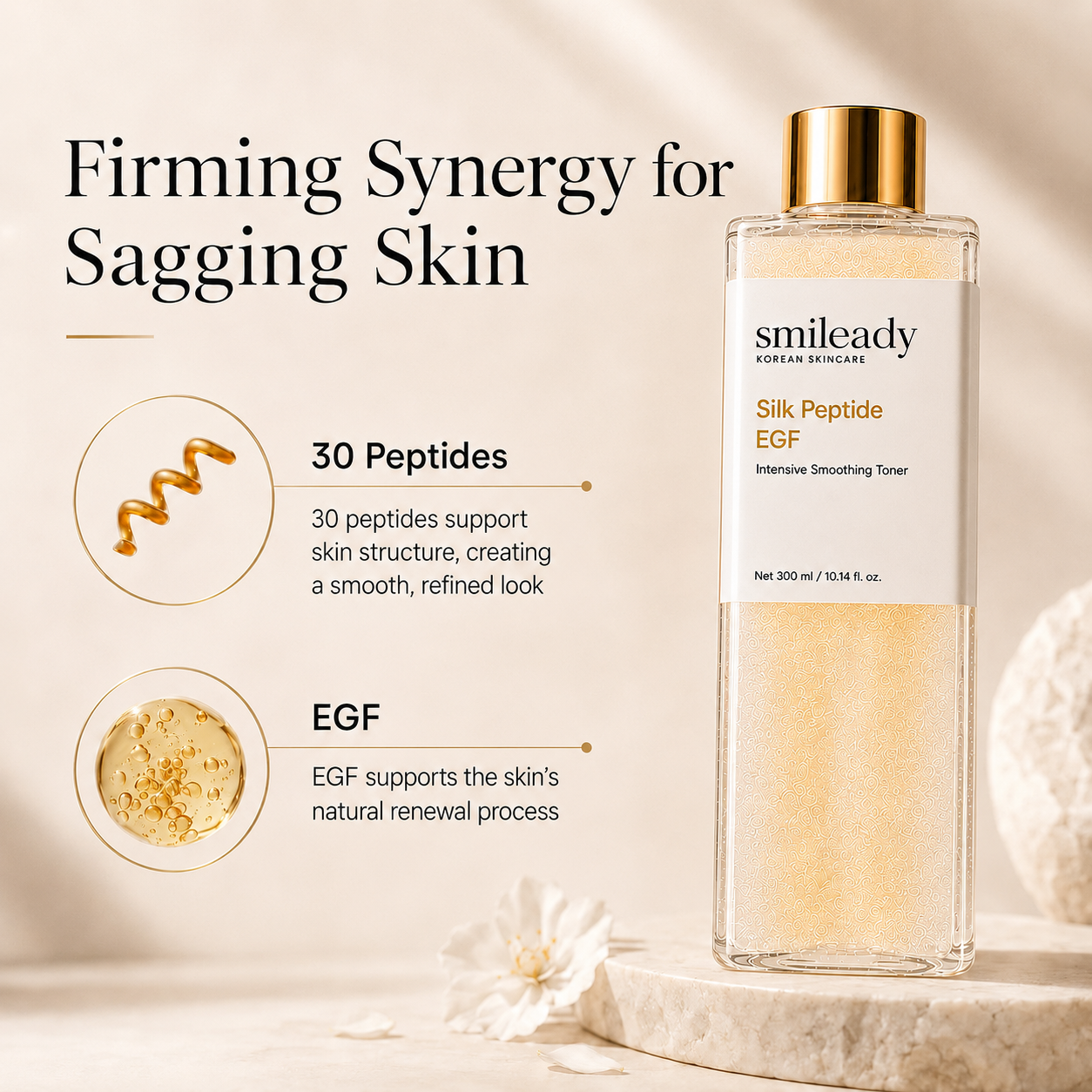 EGF Tox Toner | Forehead Firming & Wrinkle Care, Iron Out Fine Lines