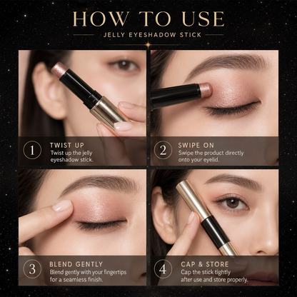 New Launch Gel Eyeshadow Stick - Illuminating Jelly Eyeshadow Stick for Versatile Looks & Easy Application