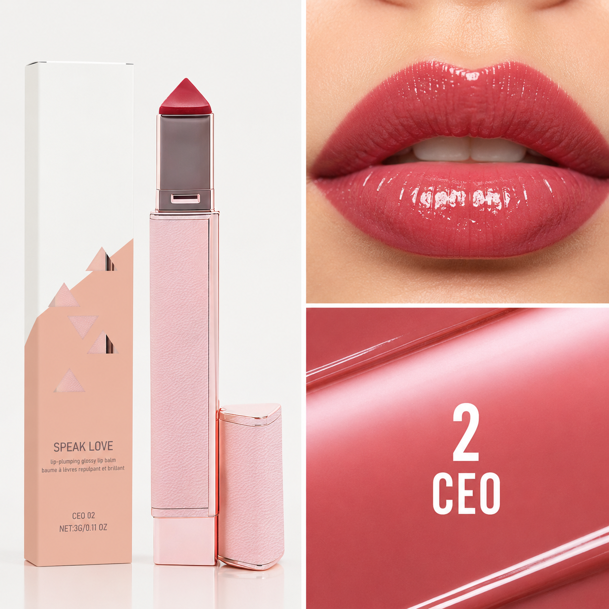 Hydrating Lip Plumping Glossy Lip Balm