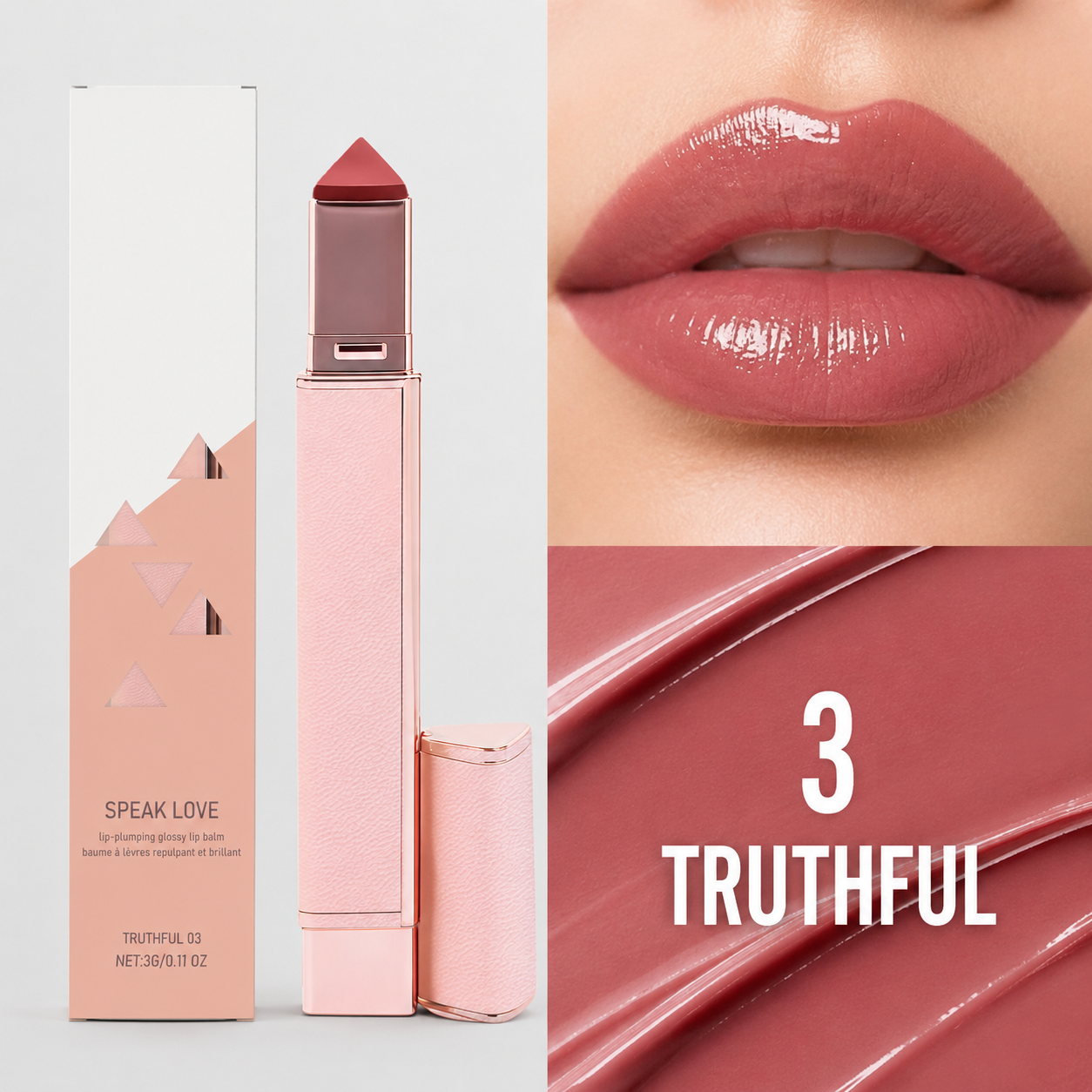 Hydrating Lip Plumping Glossy Lip Balm