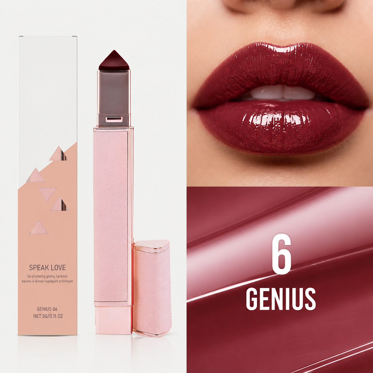 Hydrating Lip Plumping Glossy Lip Balm