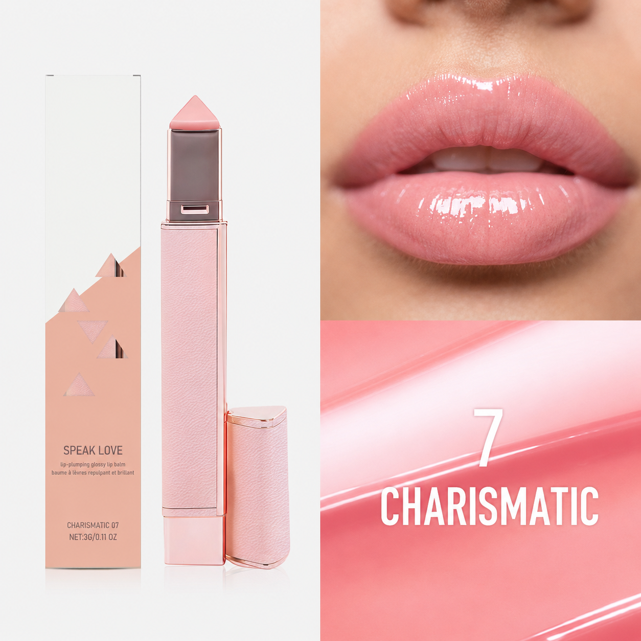 Hydrating Lip Plumping Glossy Lip Balm
