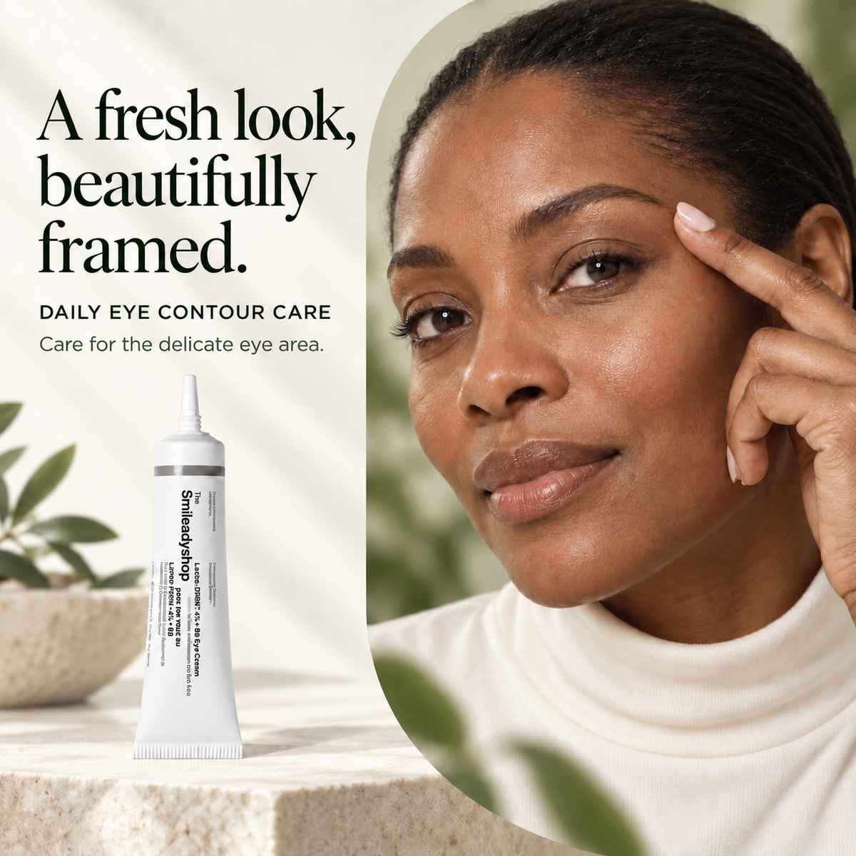 The smileady Lacto-PDRN 4% + B9 Eye Cream - Firming & Brightening Eye Care
