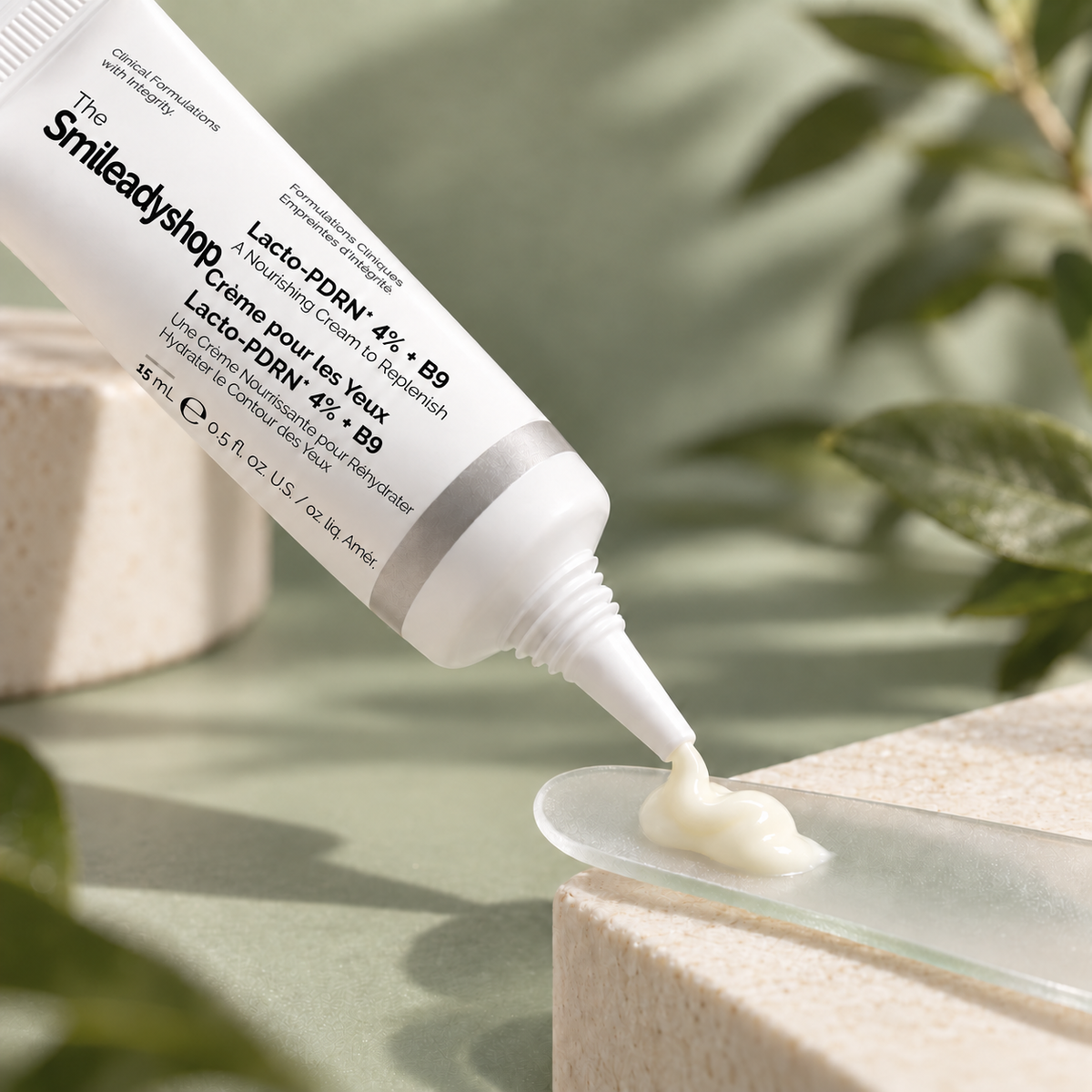 The smileady Lacto-PDRN 4% + B9 Eye Cream - Firming & Brightening Eye Care