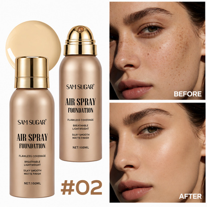 💦Waterproof Flawless Air Spray Foundation｜Long‑Lasting Airbrush Makeup, Sweat‑Proof Buildable Coverage ✨