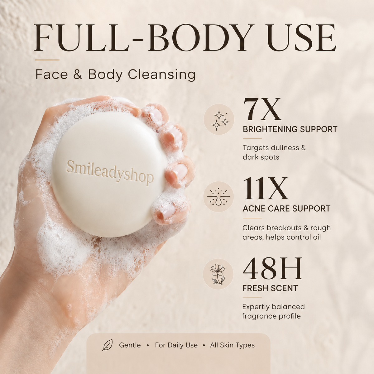 🌿 Niacinamide Skin Soap