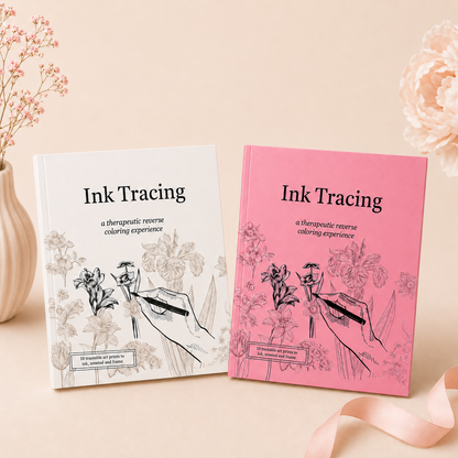 Beginner-Friendly 💕 Ink Tracing – A Relaxing Reverse Coloring Experience