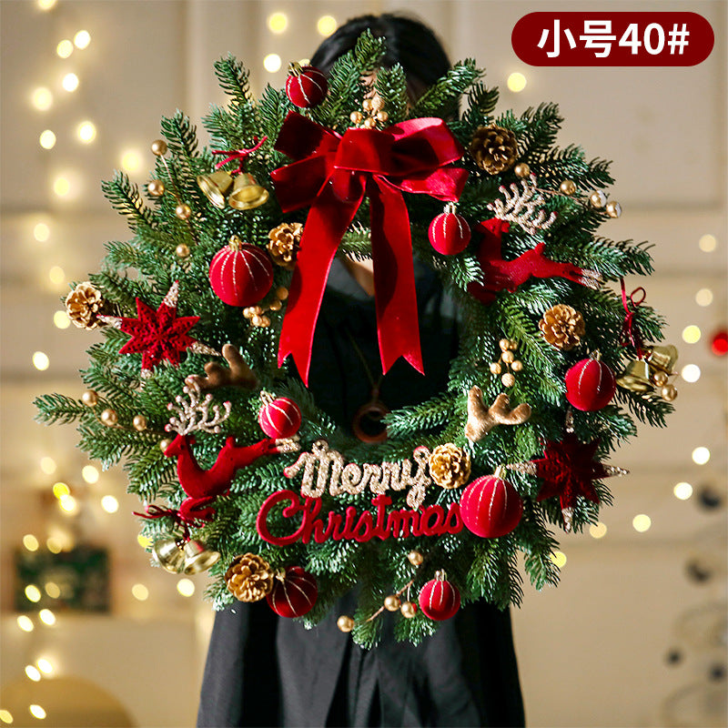 Berry Wreath, Red Festive Wreath for Front Door & Indoor Decor