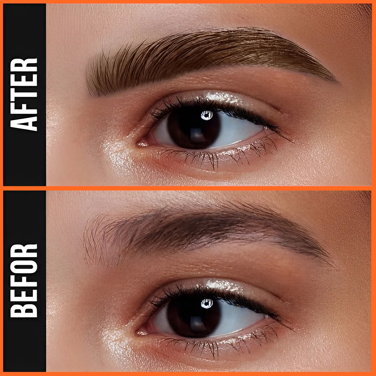 🎉2-in-1 4D Eyebrow Pencil ✅Natural Brow Makeup and Eyelash Line