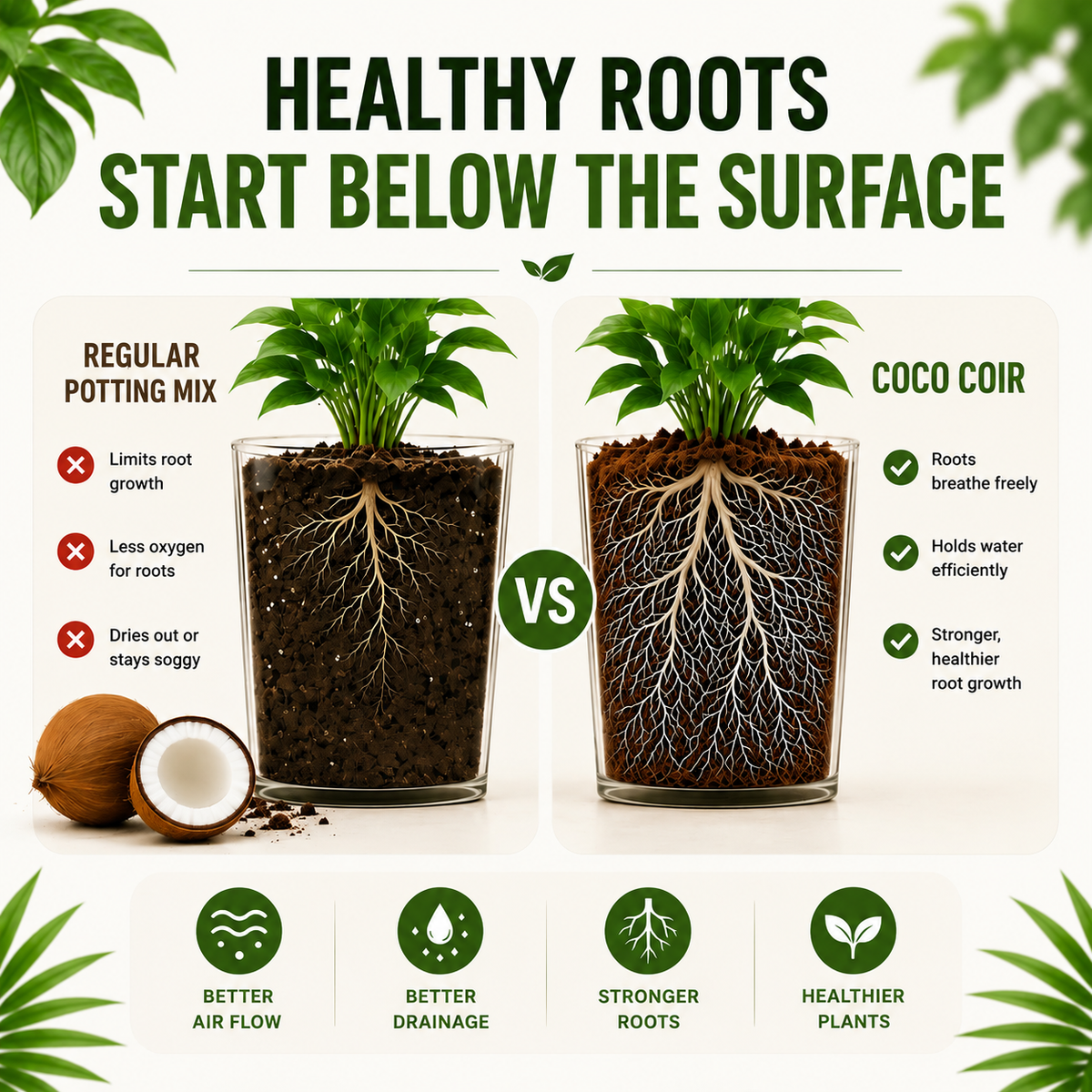 Premium Coco Coir Bricks for Plants