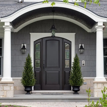 🏆#1 Bestselling🏆--Artificial Cedar And Cypress Wood Courtyard Front Porch Decoration