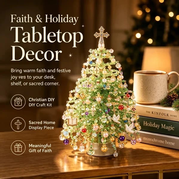 🎄 DIY Christmas tree bead kit – 🎅 Create your own sparkling Christmas decoration
