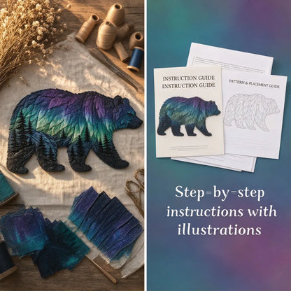 🎁Northern Lights Wildlife DIY Patchwork Kit