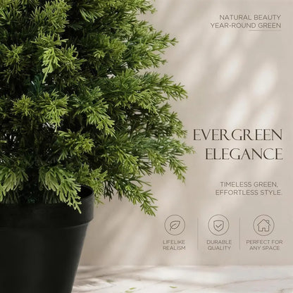 🏆#1 Bestselling🏆--Artificial Cedar And Cypress Wood Courtyard Front Porch Decoration