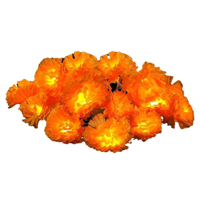 ✨LAST DAY SPECIAL 50% OFF! 🎃Artificial Marigold Flower LED String Lights