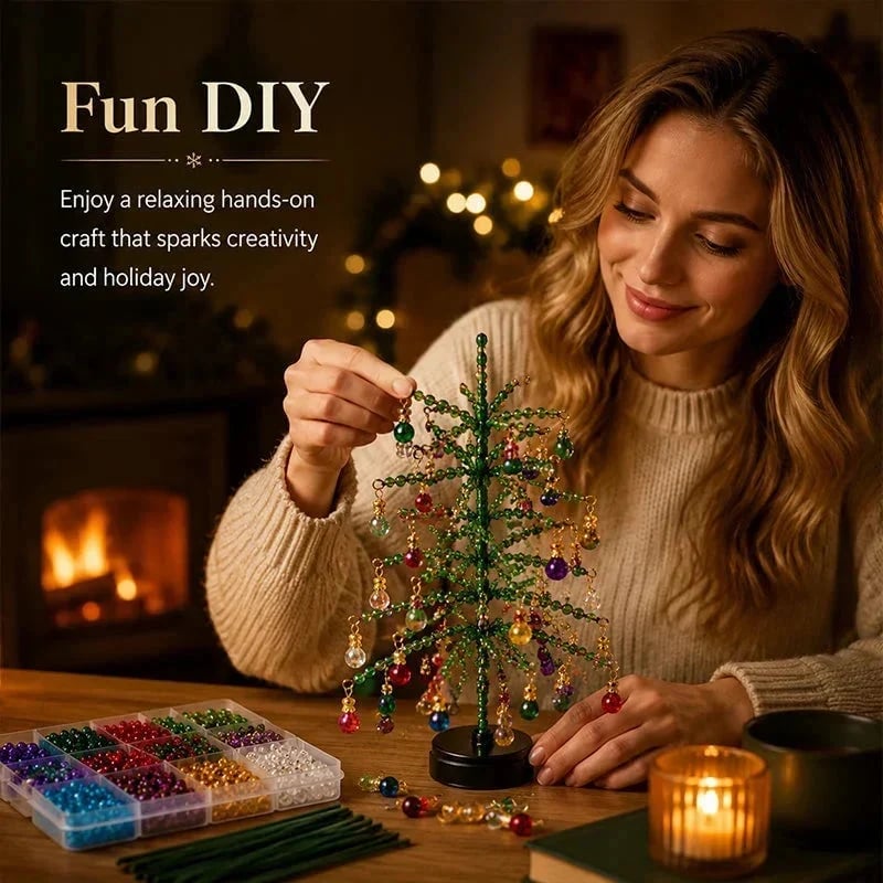 🎄 DIY Christmas tree bead kit – 🎅 Create your own sparkling Christmas decoration