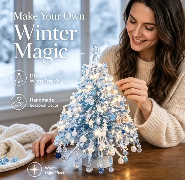 🎄 DIY Christmas tree bead kit – 🎅 Create your own sparkling Christmas decoration