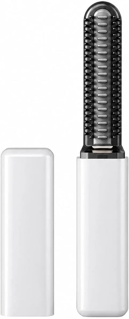 Mini Cordless Hair Straightener Brush, USB Rechargeable Compact Ceramic Heated Bang Comb for Short Hair, Roots and Travel Touch-Ups