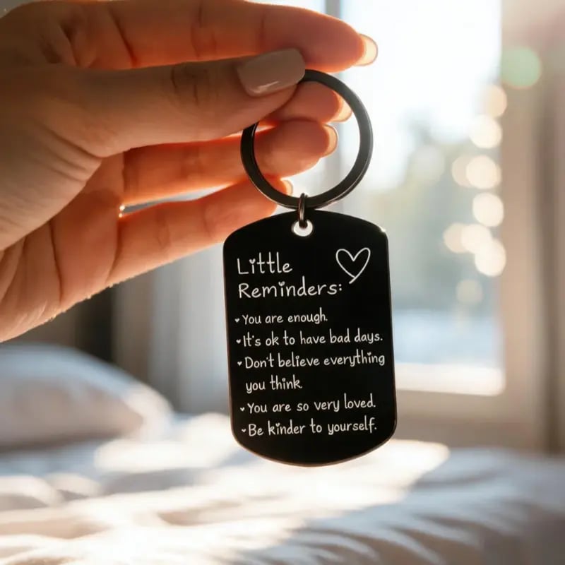 A Tiny Keychain With A Powerful Message 🎁