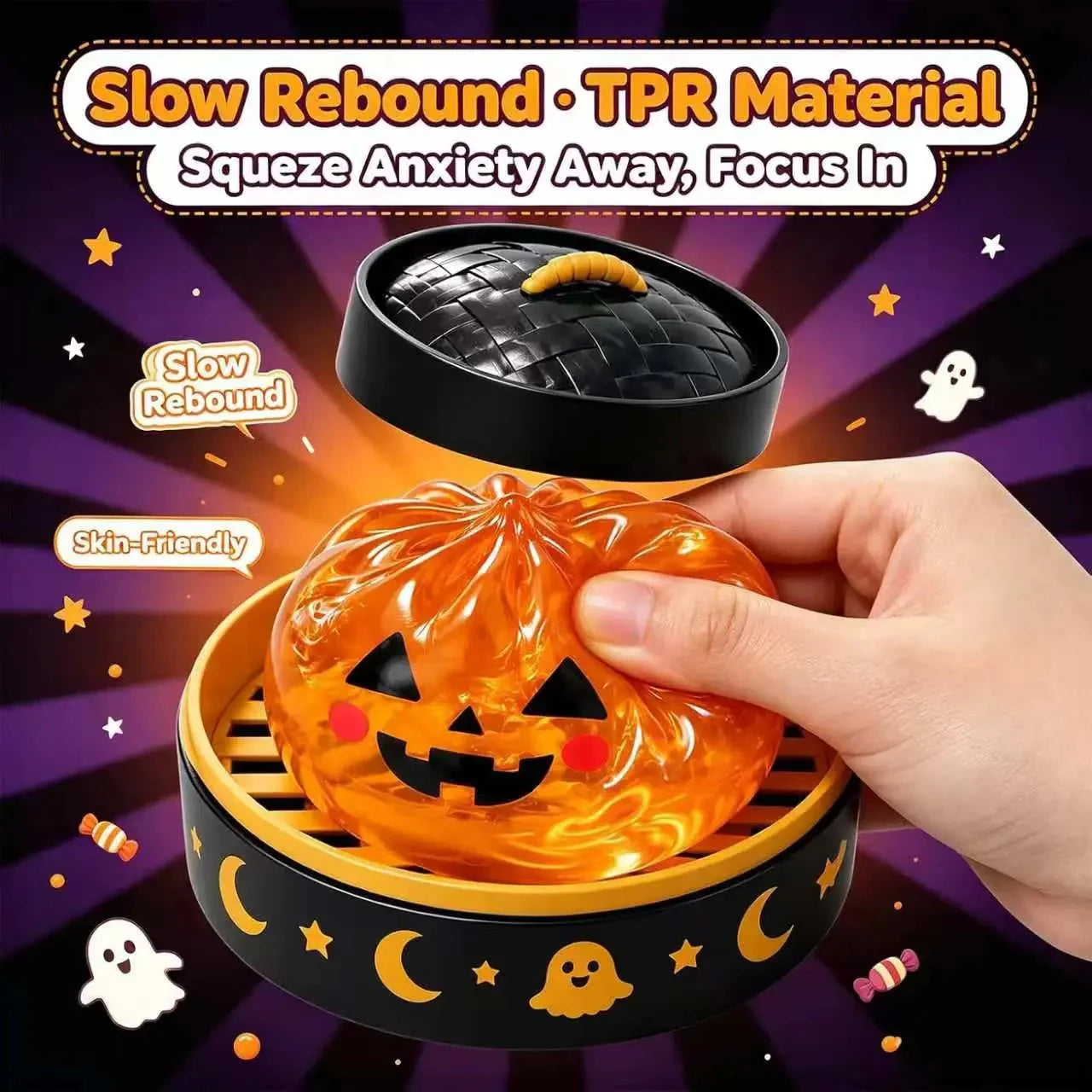 ⚡Hot Sales 59% OFF🔥Cute Halloween Scary Ghost Maruko Squeeze Toy Set