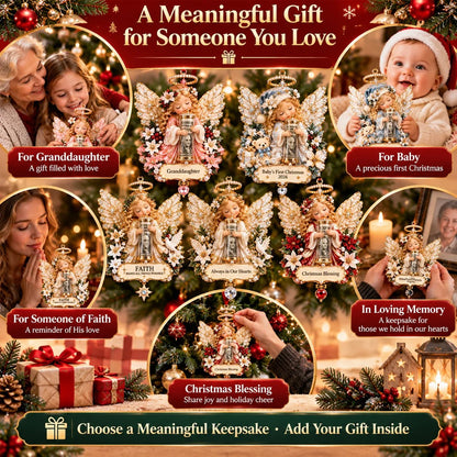 ⏰ LAST DAY SALE 50% OFF! 👼💵 3D Angel Christmas Cash Gift Ornament – Holiday Money Holder Keepsake ✨